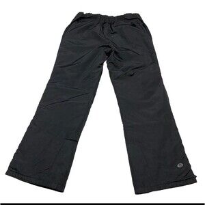 Slalom Snow Pants Men’s Size M Black Nylon Ankle Zip Pockets Ski Snowboard Storm